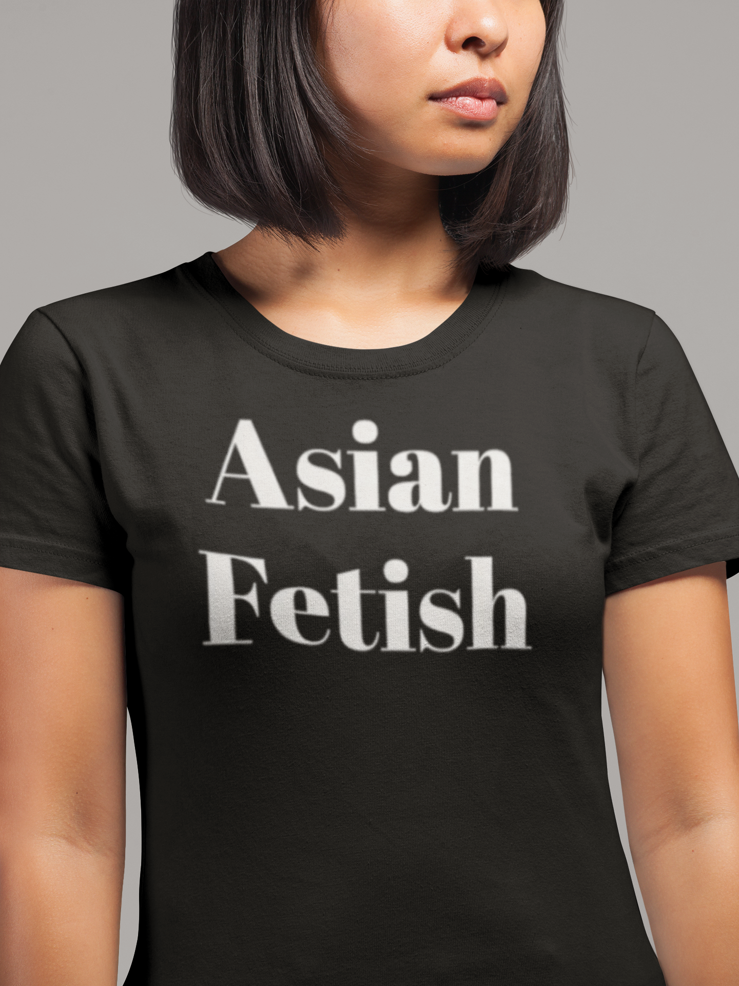"Asian Fetish" Unisex Crewneck T-shirt Black